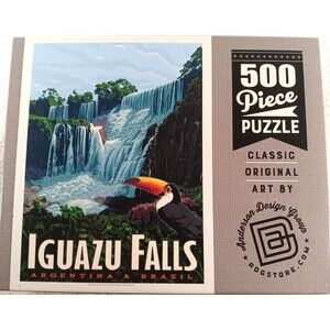 Iguazu Falls Argentina & Brazil 1000 Piece Jigsaw Puzzle and Poster